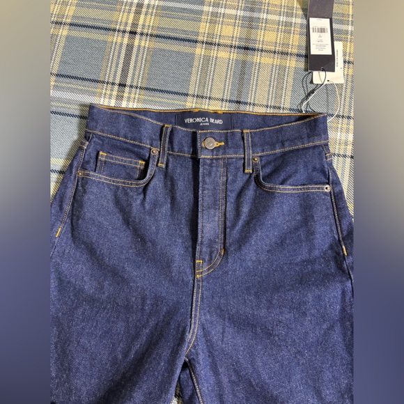 NWT veronica beard carson high rise ankle flare jeans indigo rinse size 28 - Picture 7 of 11